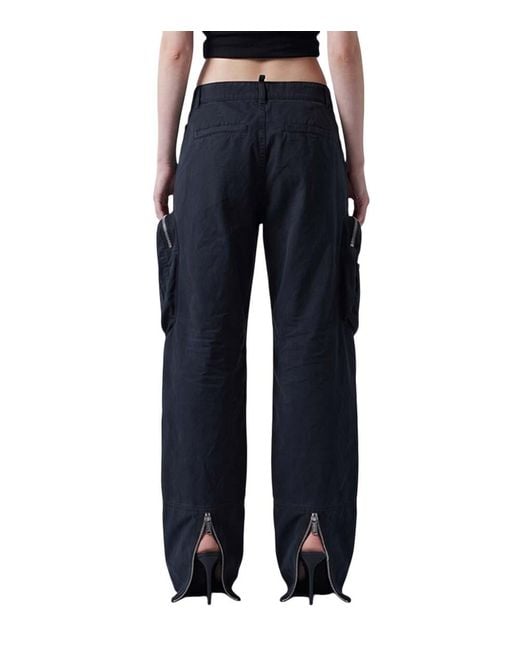 DSquared² Blue Regular Cargo Pants