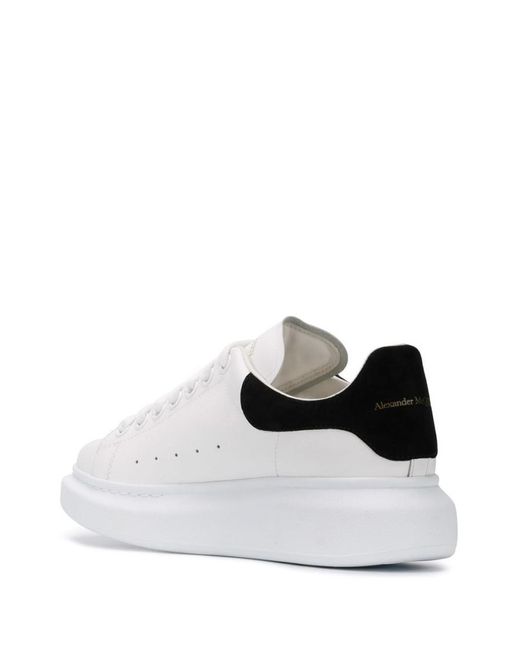 McQueen White Leather Sneakers
