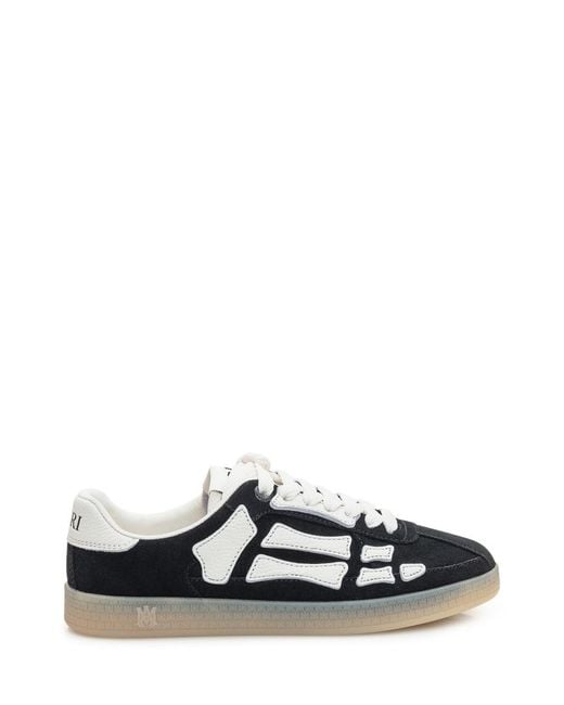 Amiri White Round-Toe Sneakers