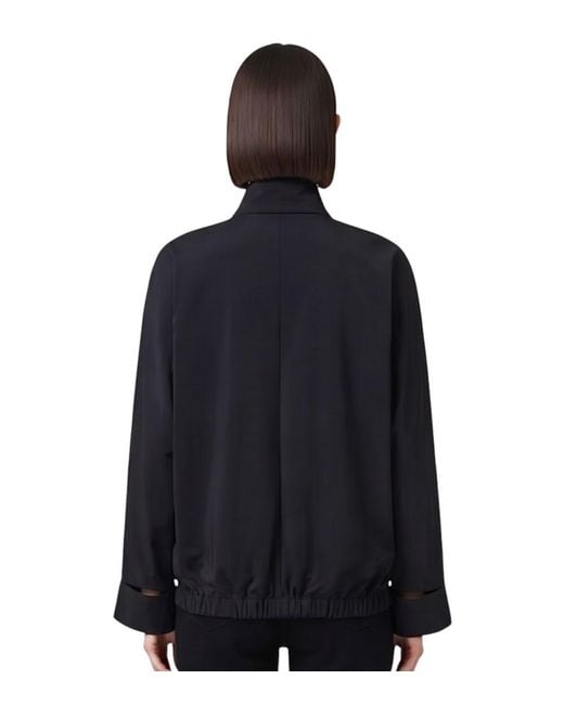 Courreges Black Mock Collar Jacket