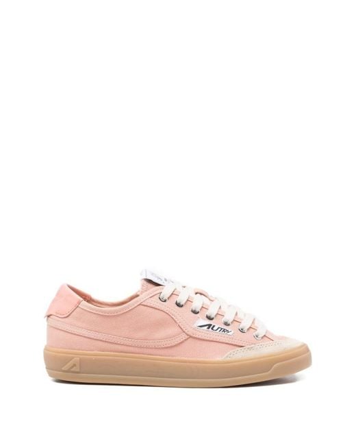 Autry Pink Windscape Low Sneakers