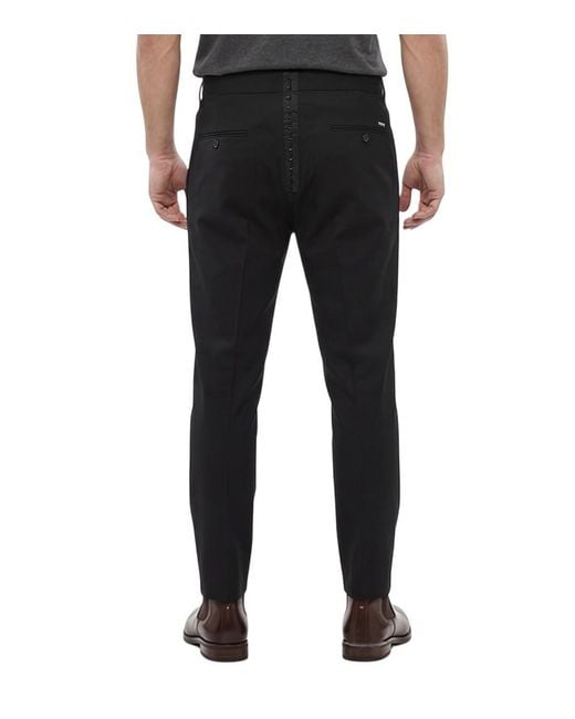 DSquared² Black Slim Trouser Pants for men