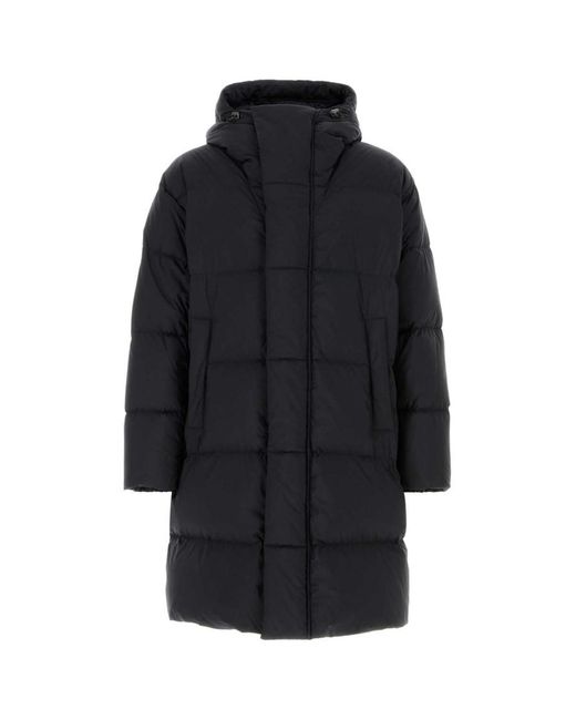 Herno Black Quilted Down Jacket for men