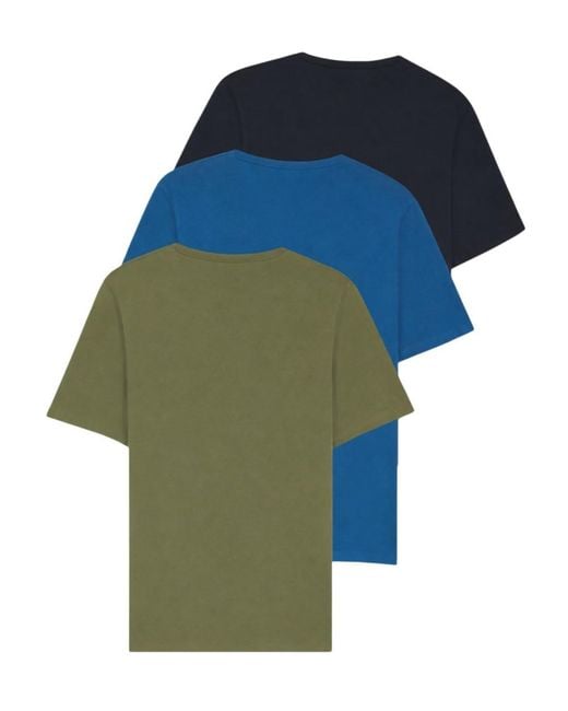 Boss Blue 3-Pack Solid Crew Neck T-Shirts for men