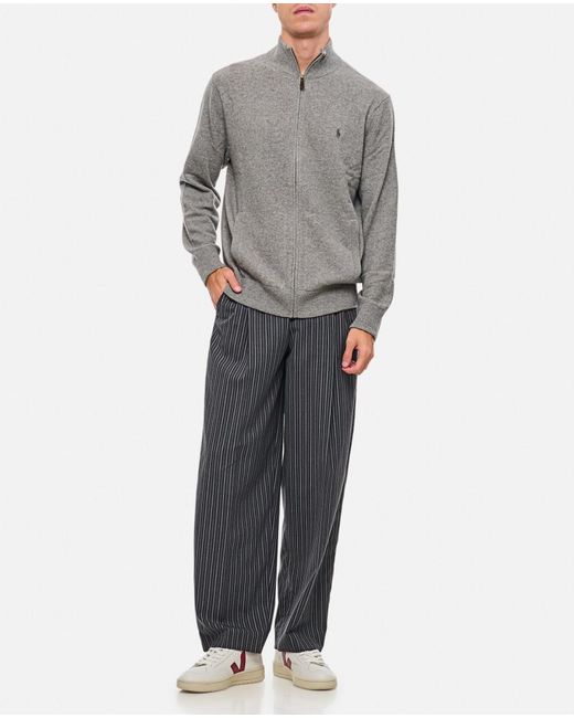 Marni Gray Striped Trouser for men