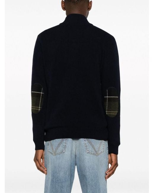 Barbour Blue Wool Sweater for men