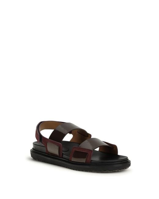 Marni White Double-Strap Sandals