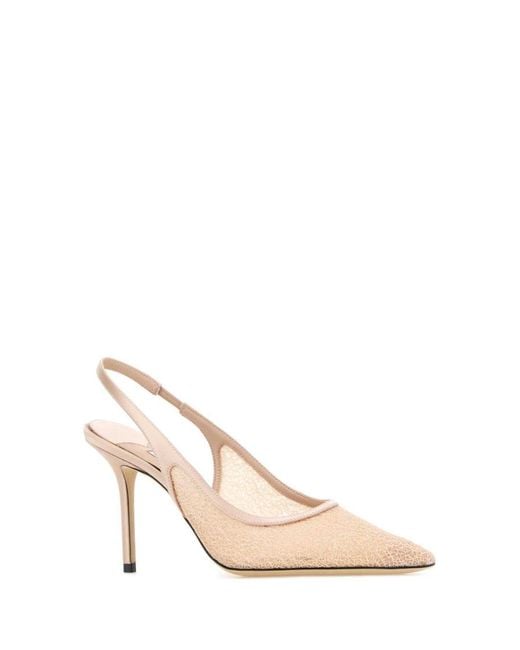 Jimmy Choo Pink Solid Pointed Toe Heels