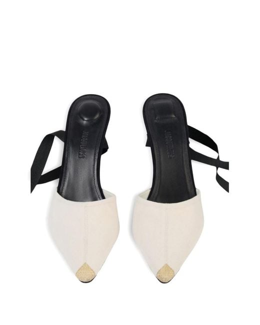 Jacquemus White Solid Espadrilles