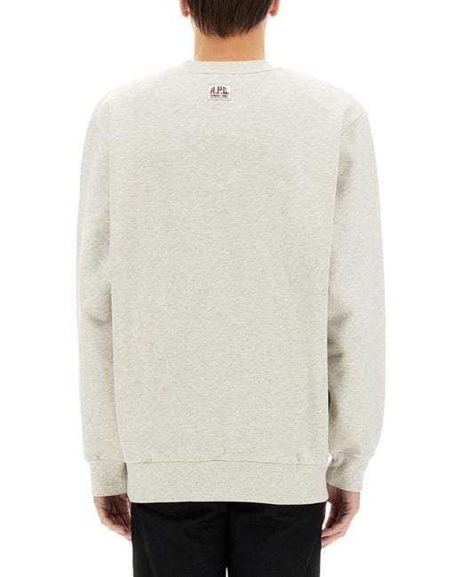 A.P.C. White Solid Sweatshirts for men