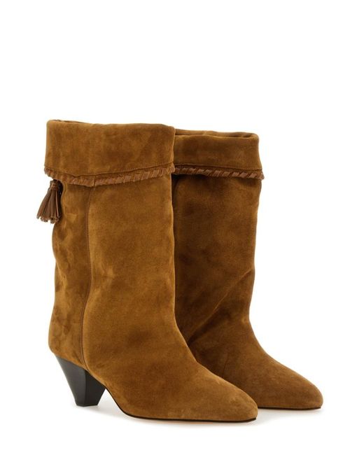 Isabel Marant Brown Solid Dalby Boots