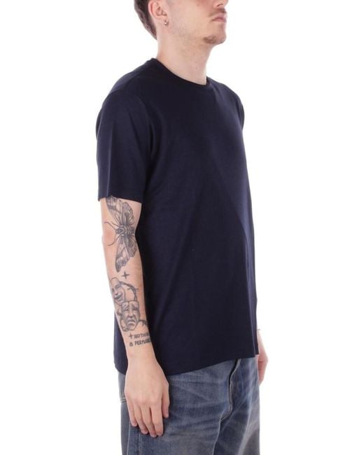 Paul & Shark Blue Short-Sleeved T-Shirt for men