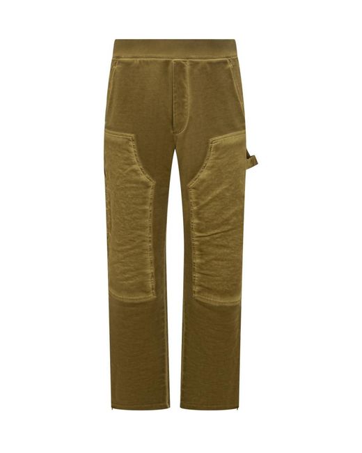 DSquared² Green Relaxed Cargos Pants for men