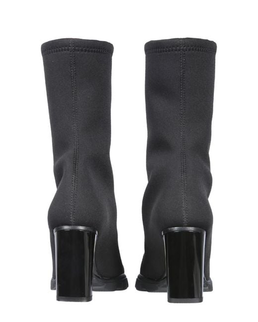 McQueen Black Leather Boots
