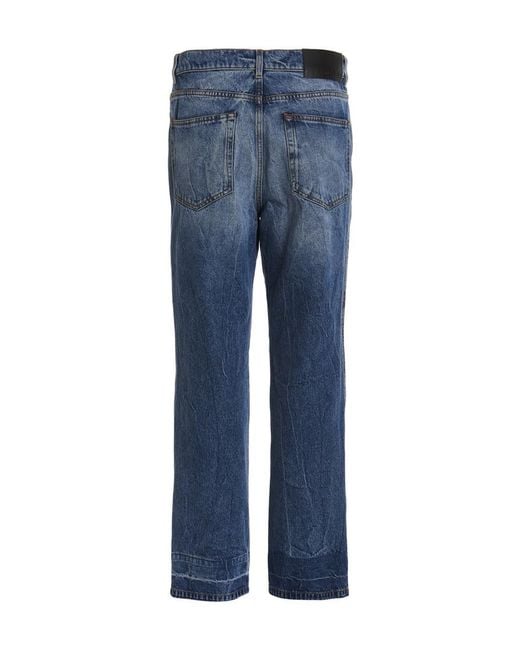 MSGM Blue Mid Rise Jeans for men