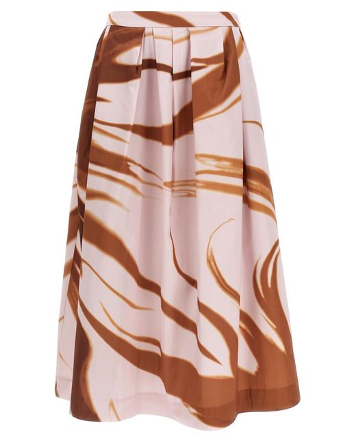 Dries Van Noten Women's Pink 'Soni' Skirt