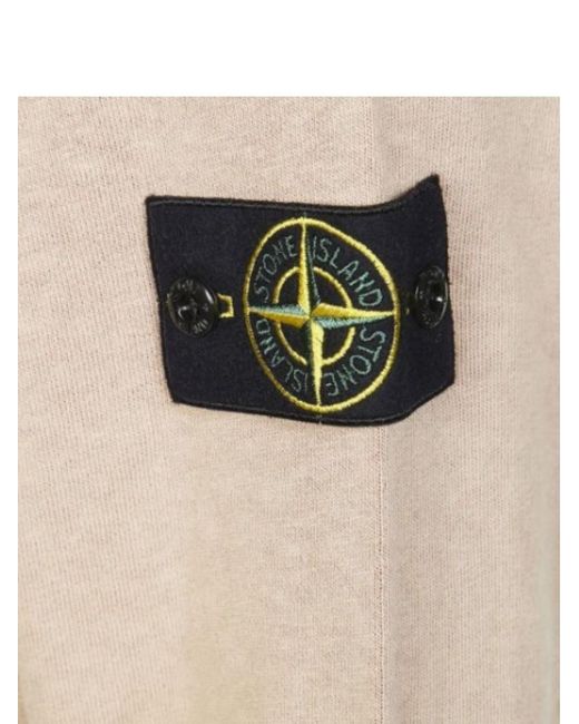 Stone Island Natural Solid Crew Neck Sweatshirt for men