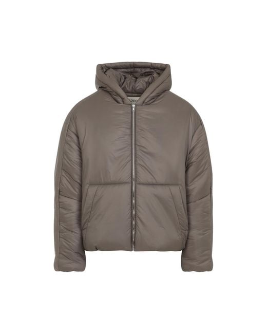 Mordecai Gray Hooded Puffer Jacket for men