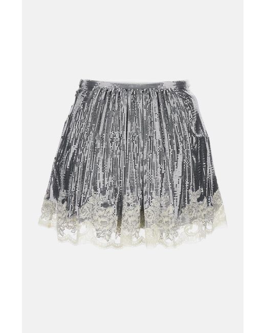 Rabanne Metallic Mini Skirt