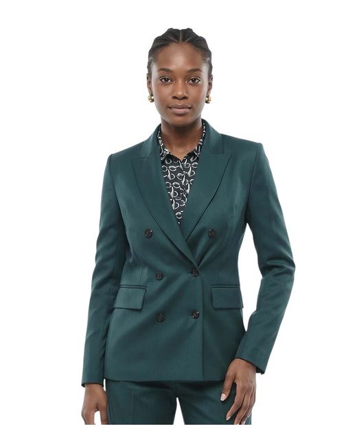 Amiri Blue Solid Peaked Lapel Blazer