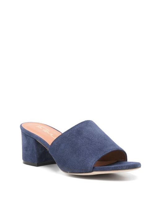 Via Roma 15 Blue Slip On Heels