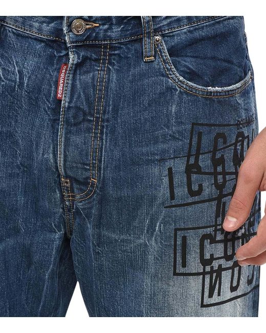 DSquared² Blue Regular Jeans for men