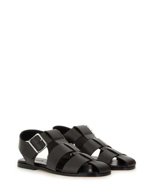 Aeyde White Solid Sandals