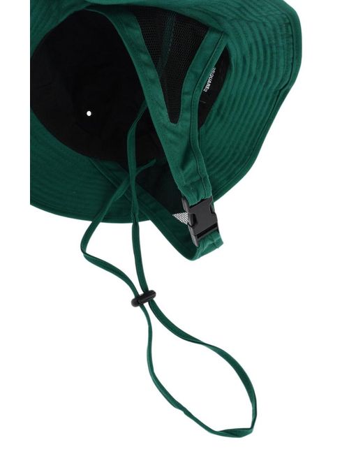 DSquared² Green Logo Bucket Hat for men