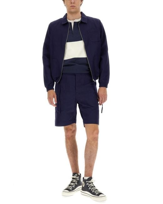 Umbro Blue Solid Jackets for men