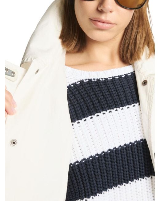 Fay White Ganci Bomber Jacket