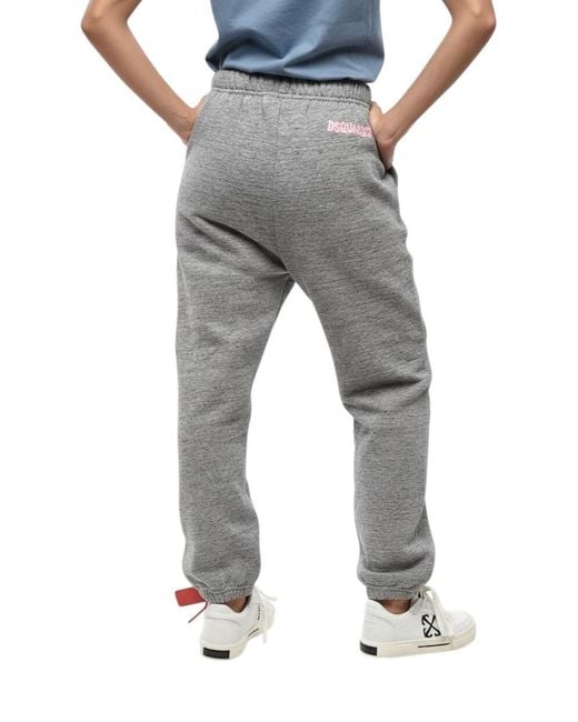 DSquared² Gray Relaxed Joggers