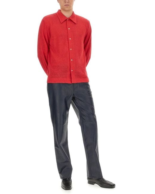Séfr Red Regular Solid Shirt for men