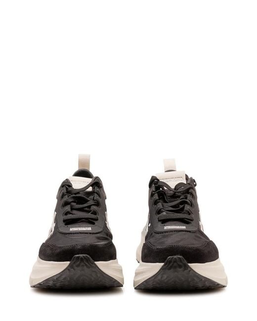 Premiata Black Solid Hill Sneakers