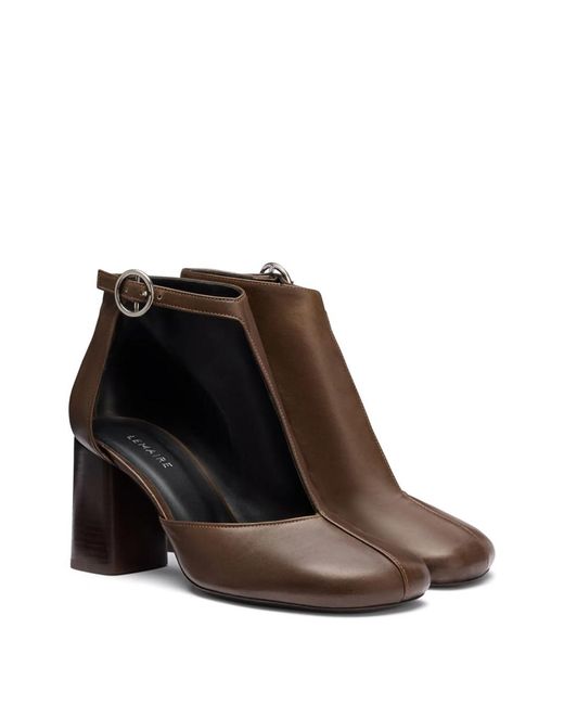 Lemaire Black Cut-Out Boots