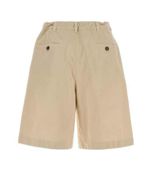 Prada Natural Solid Shorts