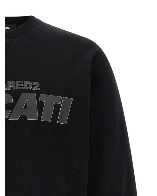DSquared² Black 3D Logo Sweatshirt for men
