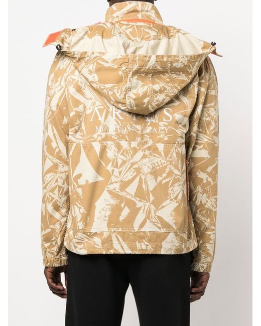 Aries Natural Hooded Camouflage Cargo Jacket for men
