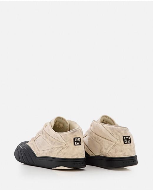 Givenchy White Solid Skater Sneakers for men