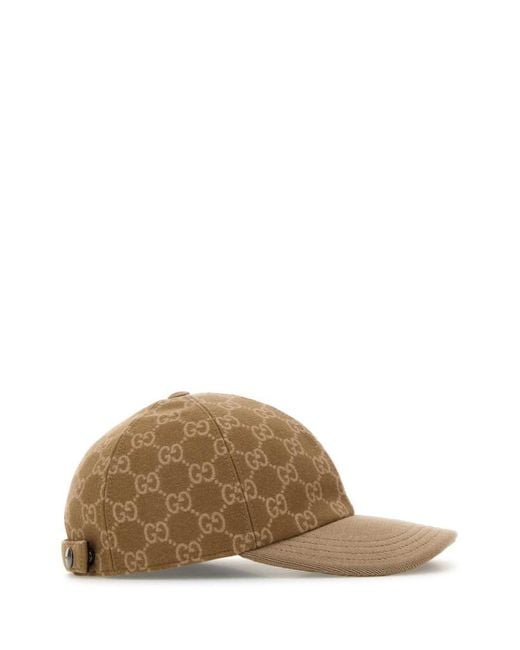 Gucci Natural Gg Logo Baseball Hat for men