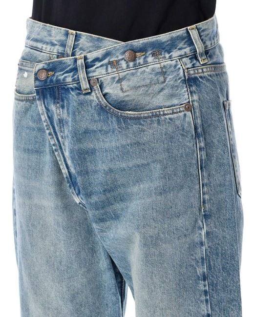 R13 Blue Crossover Jeans