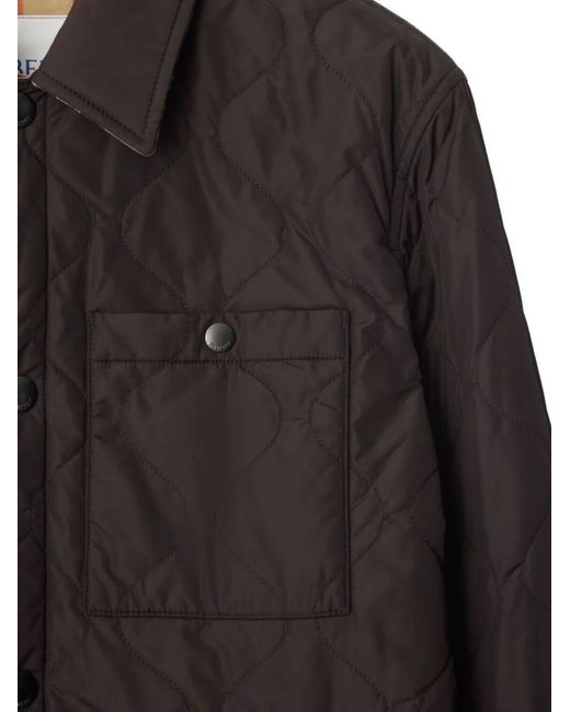 Burberry Black Reversible Quilted Overshirt for men