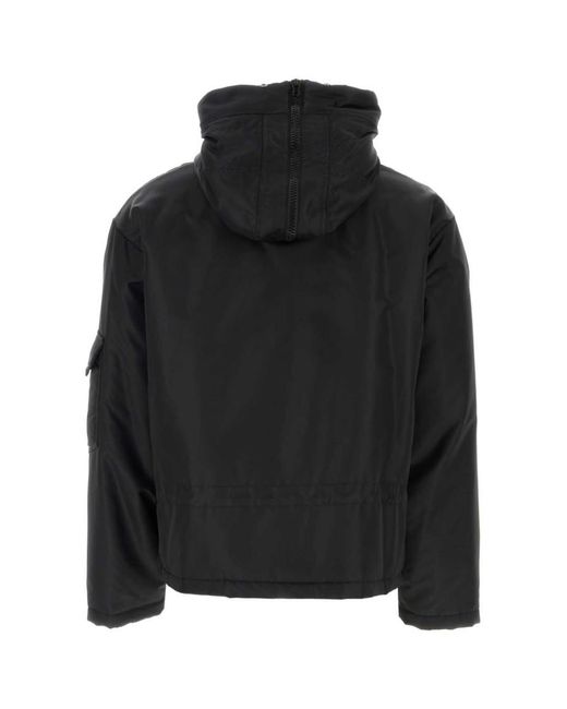 Moschino Black Nylon Padded Jacket for men