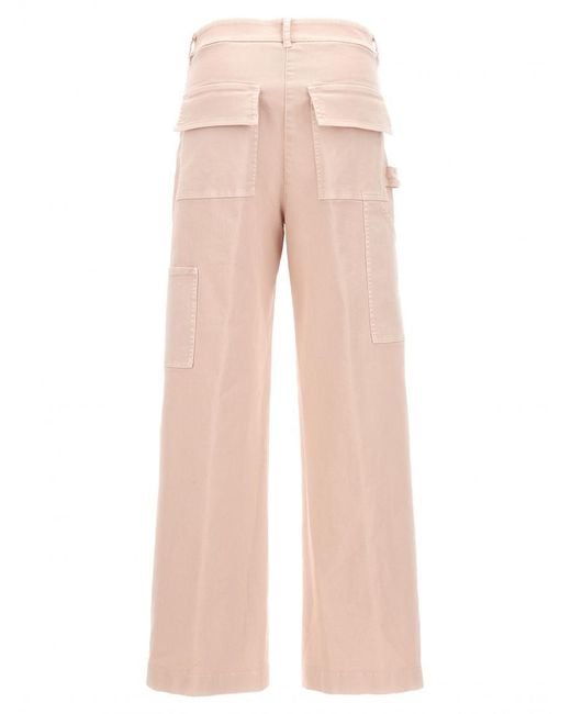 Nude Pink Cargo Pants
