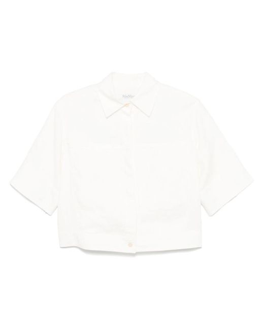 Max Mara White Linen Shirt