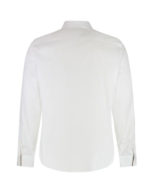 Burberry White Regular Solid Shirt for men