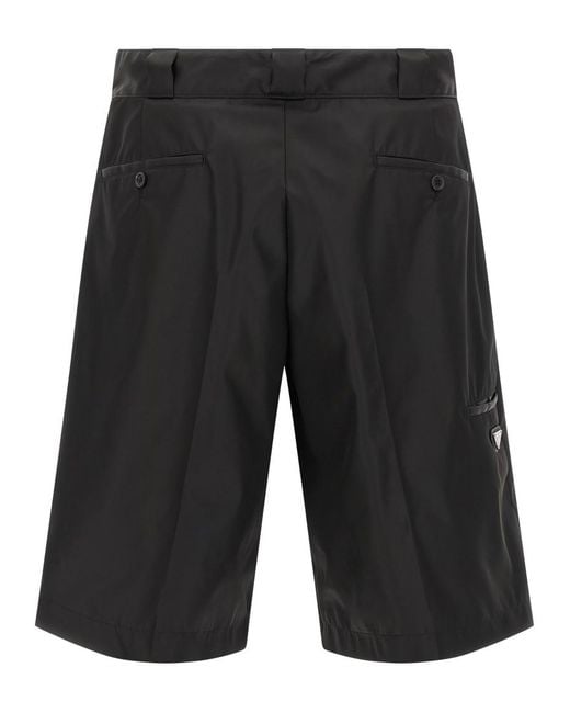 Prada Black Logo Shorts for men