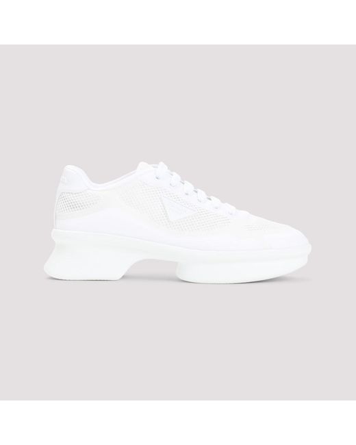 Prada White Lace-Up