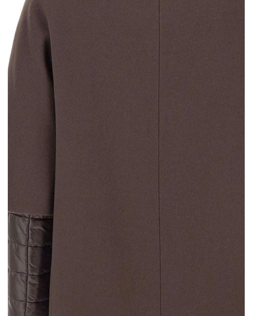 Herno Brown Long-Sleeve Coat