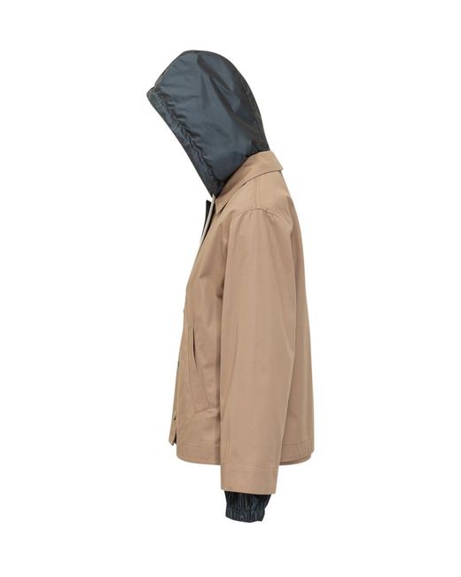 Herno Natural Solid Hood Jacket