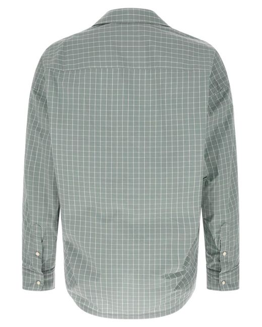 Maison Yasuhiro Gray Regular Checks Shirt for men